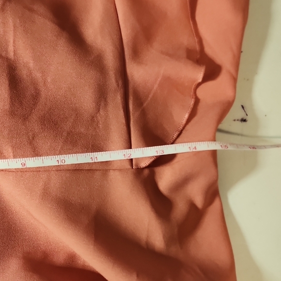 Chic Sleeveless Ruffle Dress in Terracotta - Picture 9 of 10